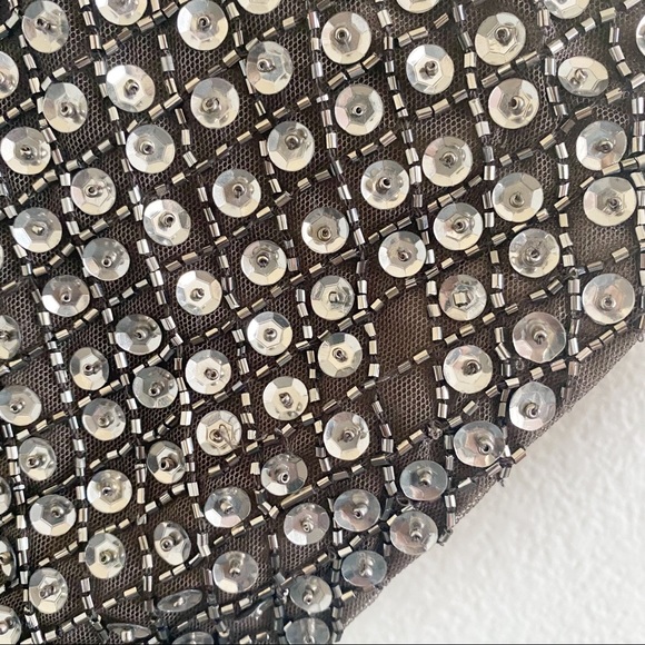 Aidan Mattox Sequin Beaded Sheath Cocktail Evening Wedding New Years Dress - Picture 13 of 14